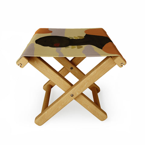 nawaalillustrations Head in Space Folding Stool
