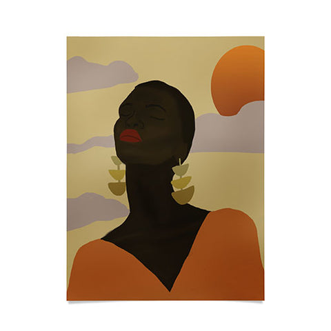 nawaalillustrations Head in Space Poster