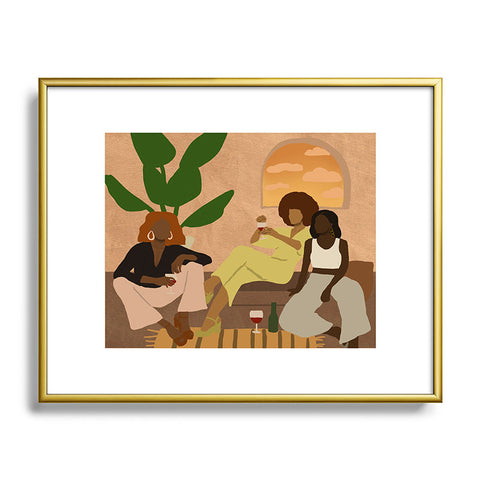 nawaalillustrations Home I Metal Framed Art Print