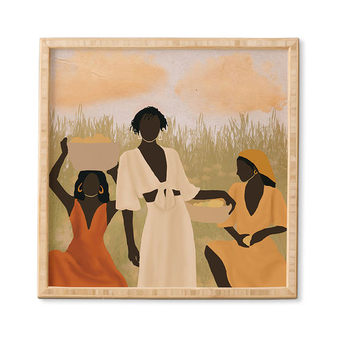 nawaalillustrations Lemon picking Framed Wall Art