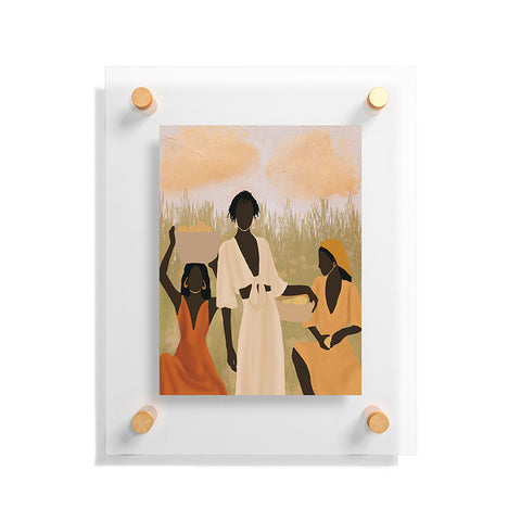 nawaalillustrations Lemon picking Floating Acrylic Print