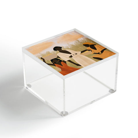 nawaalillustrations Lemon picking Acrylic Box