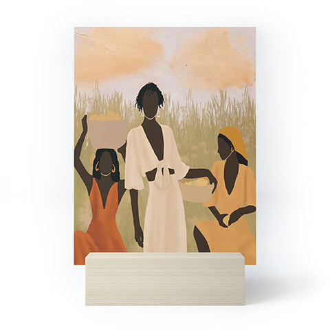 nawaalillustrations Lemon picking Mini Art Print