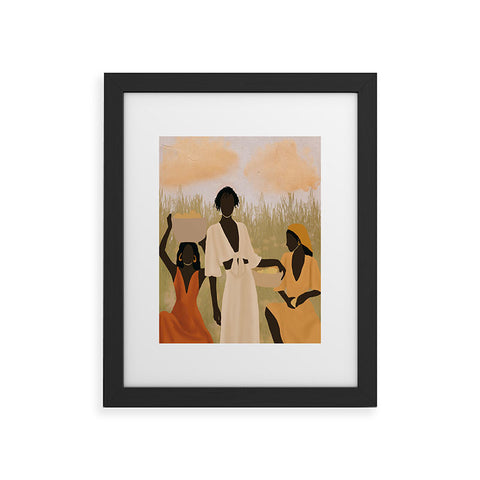 nawaalillustrations Lemon picking Framed Art Print
