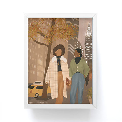 nawaalillustrations NYC I Framed Mini Art Print