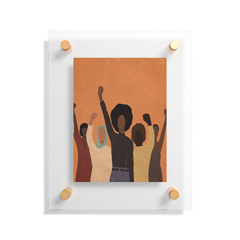 nawaalillustrations Power to the people Floating Acrylic Print