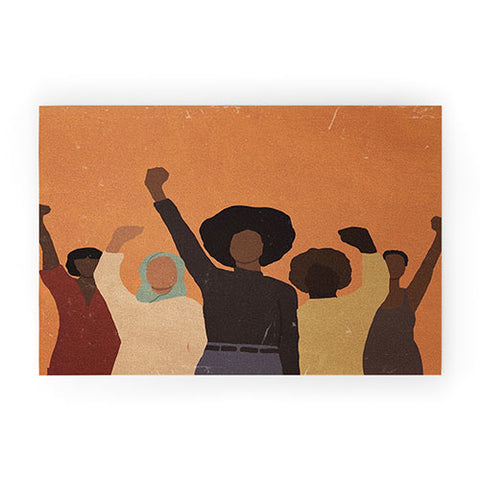 nawaalillustrations Power to the people Welcome Mat