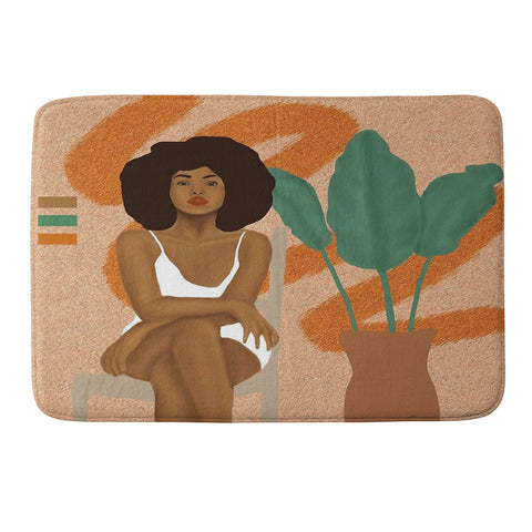 nawaalillustrations seat Memory Foam Bath Mat