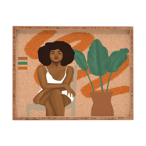 nawaalillustrations seat Rectangular Tray