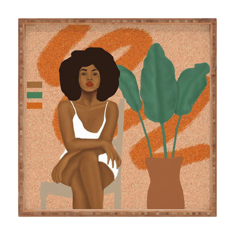 nawaalillustrations seat Square Tray