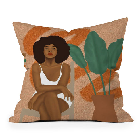 nawaalillustrations seat Throw Pillow