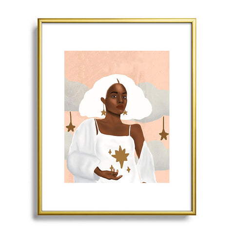 nawaalillustrations Star I Metal Framed Art Print
