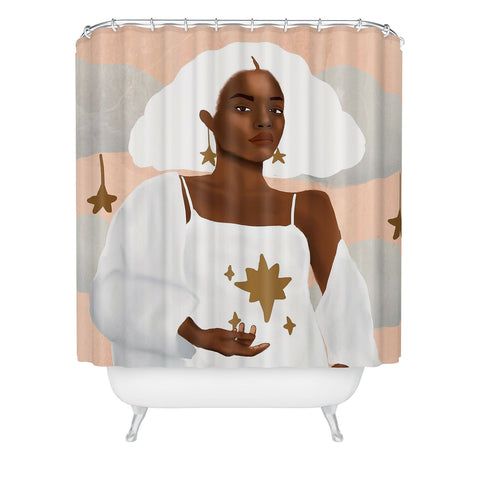 nawaalillustrations Star I Shower Curtain