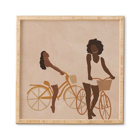 nawaalillustrations Sunday morning minimal Framed Wall Art