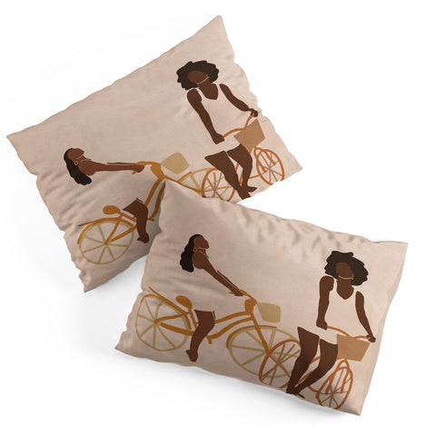 nawaalillustrations Sunday morning minimal Pillow Shams