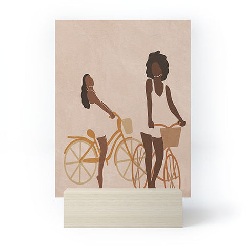 nawaalillustrations Sunday morning minimal Mini Art Print