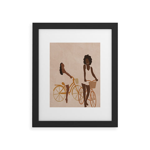 nawaalillustrations Sunday morning minimal Framed Art Print