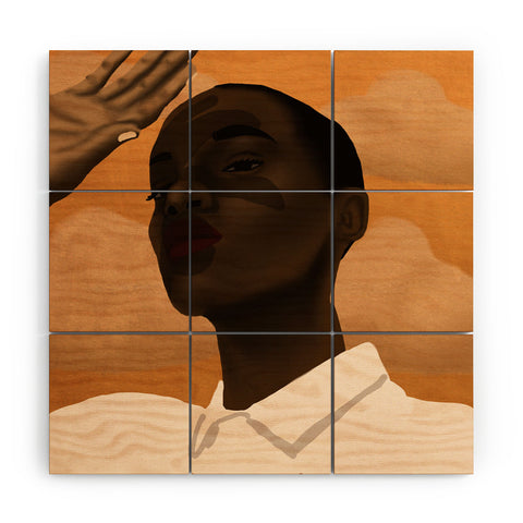 nawaalillustrations suns out Wood Wall Mural