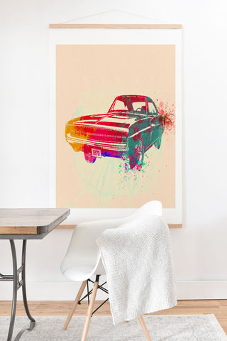 Naxart 1967 Dodge Charger 1 Art Print And Hanger