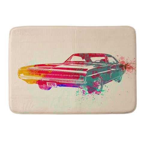 Naxart 1967 Dodge Charger 1 Memory Foam Bath Mat