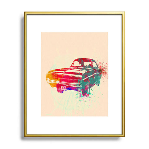Naxart 1967 Dodge Charger 1 Metal Framed Art Print