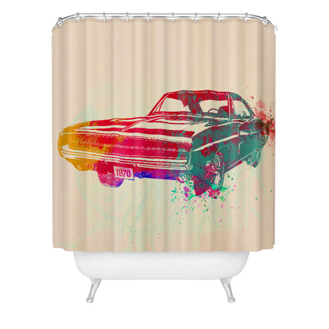 Naxart 1967 Dodge Charger 1 Shower Curtain