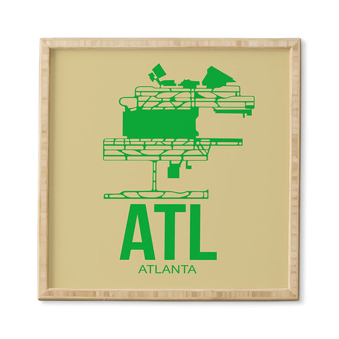 Naxart ATL Atlanta Poster 1 Framed Wall Art
