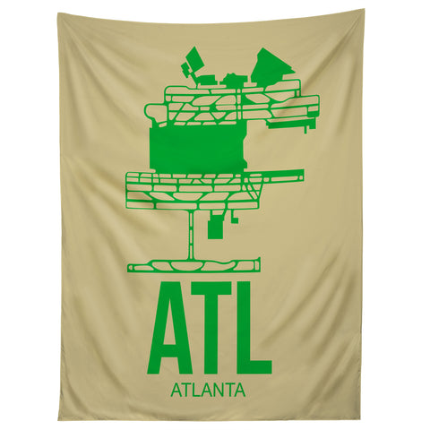 Naxart ATL Atlanta Poster 1 Tapestry