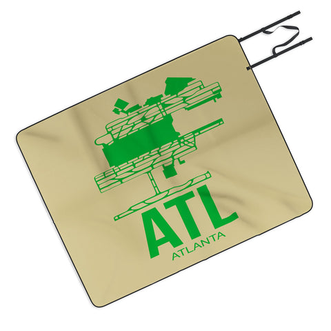 Naxart ATL Atlanta Poster 1 Picnic Blanket