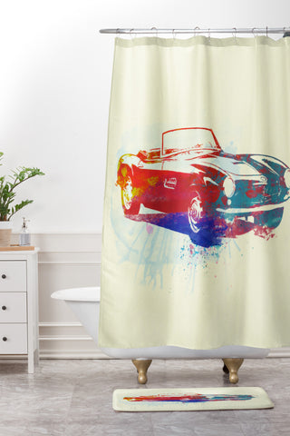 Naxart BMW 507 Shower Curtain And Mat