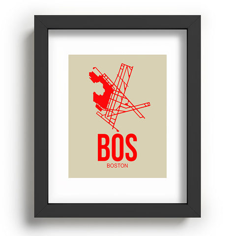 Naxart BOS Boston Poster 1 Recessed Framing Rectangle
