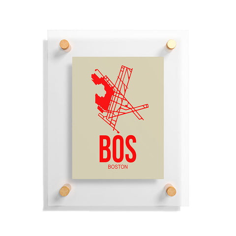 Naxart BOS Boston Poster 1 Floating Acrylic Print