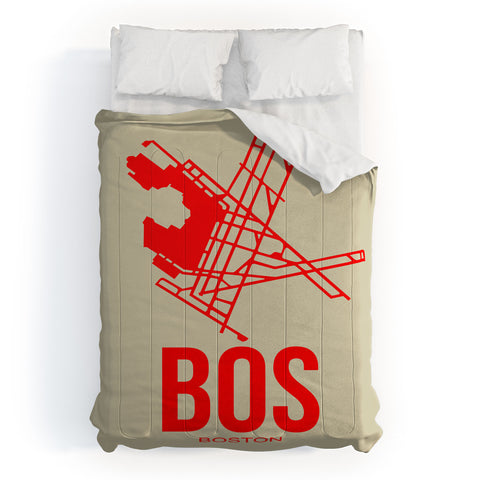 Naxart BOS Boston Poster 1 Comforter