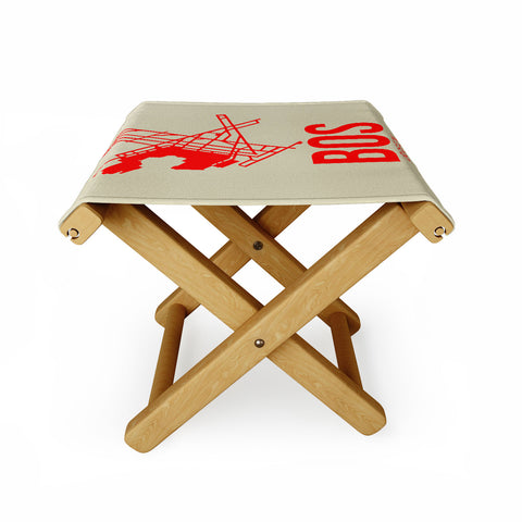Naxart BOS Boston Poster 1 Folding Stool