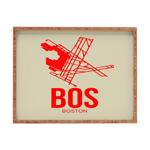 Naxart BOS Boston Poster 1 Rectangular Tray