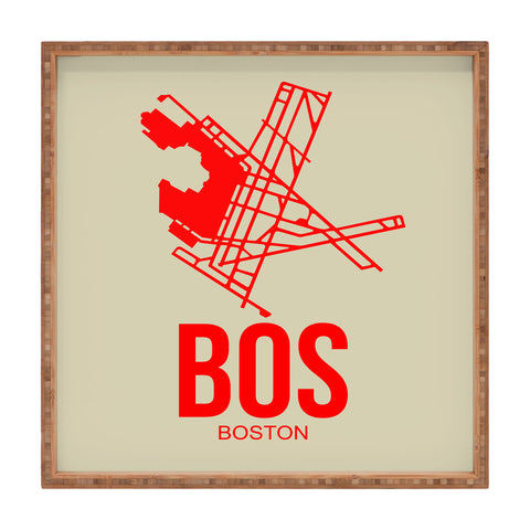 Naxart BOS Boston Poster 1 Square Tray