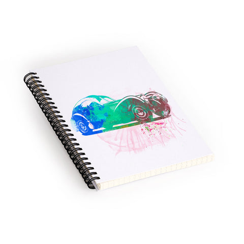 Naxart Bugatti Atlantic Watercolor 1 Spiral Notebook