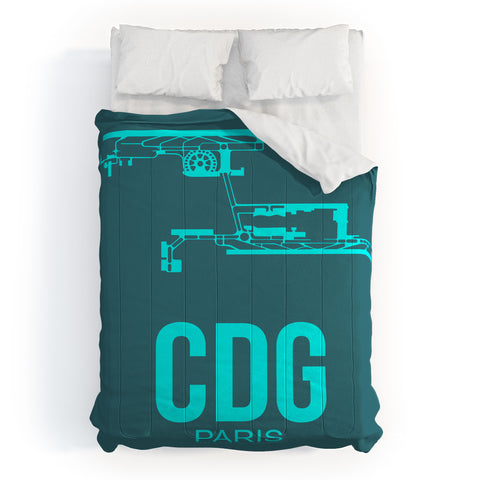 Naxart CDG Paris Poster 1 Comforter