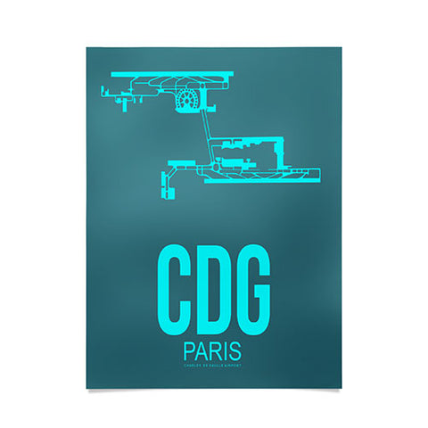 Naxart CDG Paris Poster 1 Poster