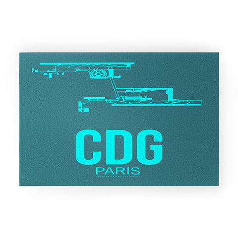 Naxart CDG Paris Poster 1 Welcome Mat