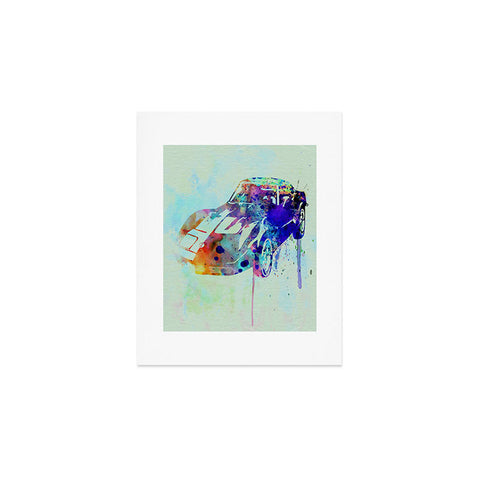 Naxart Corvette Watercolor Art Print