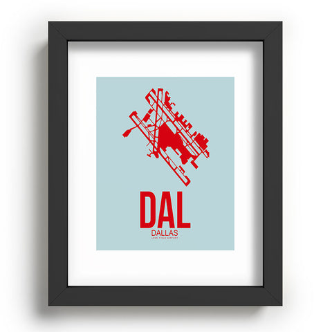 Naxart DAL Dallas Poster 3 Recessed Framing Rectangle