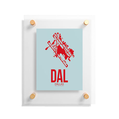 Naxart DAL Dallas Poster 3 Floating Acrylic Print