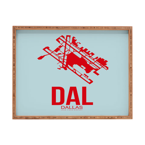 Naxart DAL Dallas Poster 3 Rectangular Tray