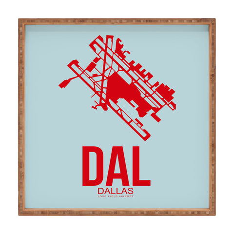 Naxart DAL Dallas Poster 3 Square Tray