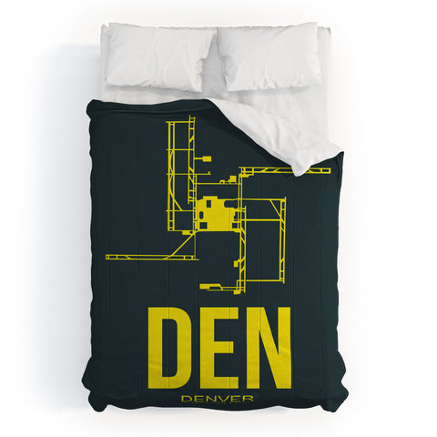 Naxart DEN Denver Poster 1 Comforter