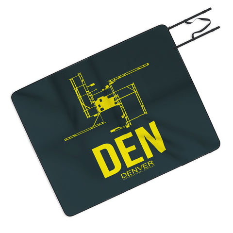 Naxart DEN Denver Poster 1 Picnic Blanket