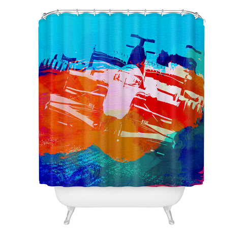 Naxart Ferrari F1 Racing Shower Curtain
