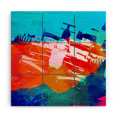 Naxart Ferrari F1 Racing Wood Wall Mural