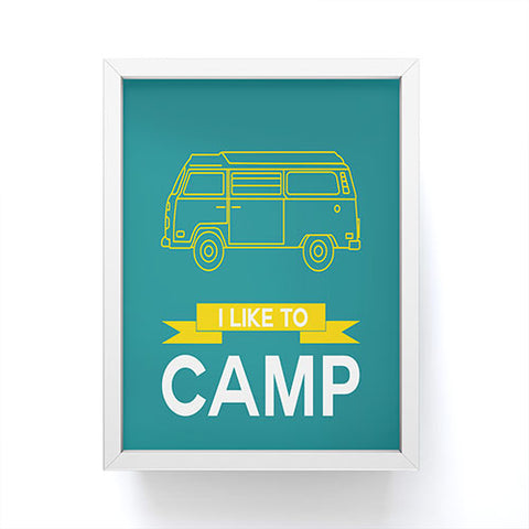 Naxart I Like To Camp 2 Framed Mini Art Print